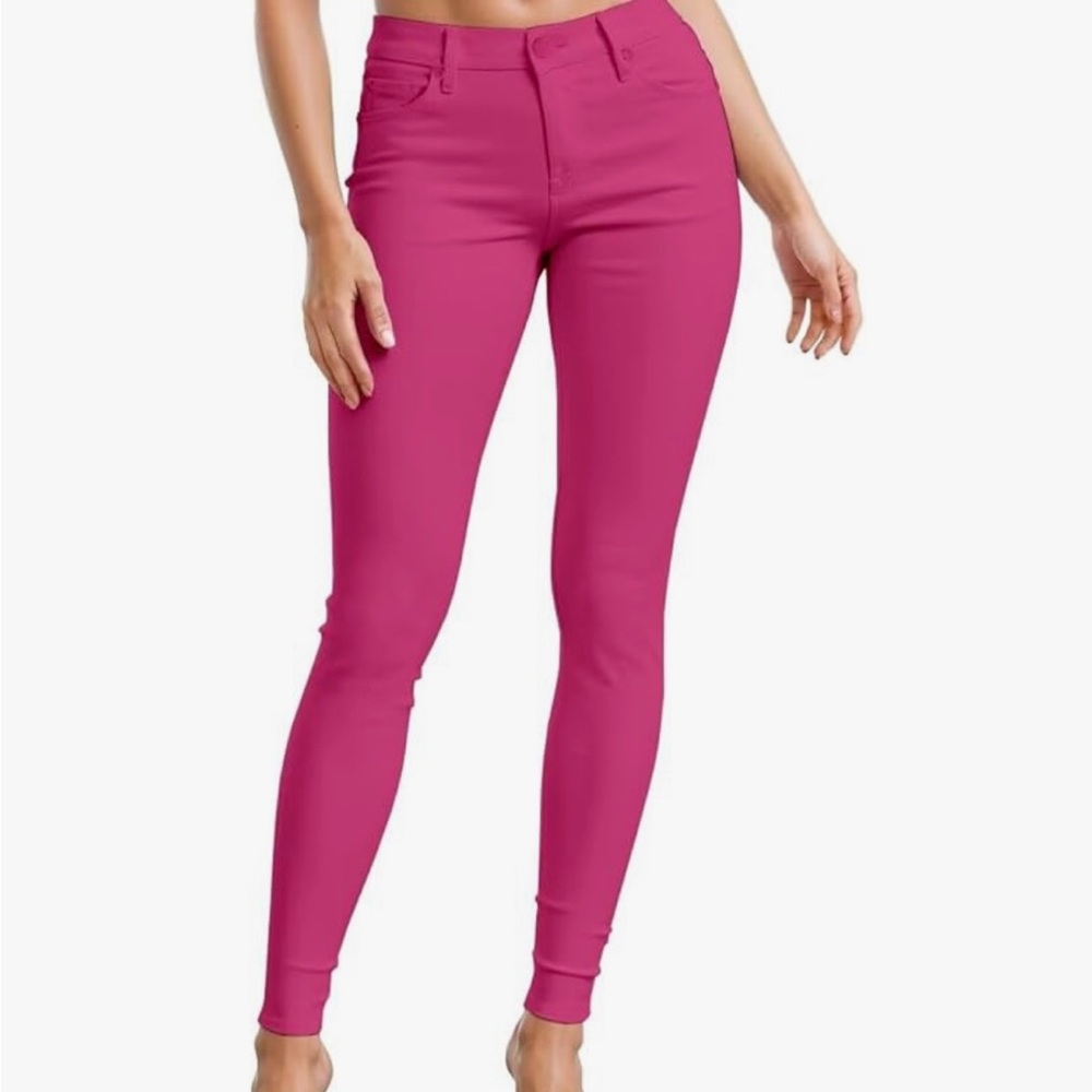 Hybrid & Company Women's Fuchsia Skinny Jeans